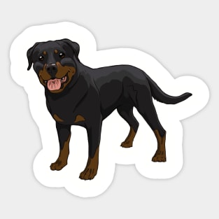 Happy Rottweiler, Natsu! Sticker